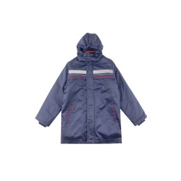 Designed men's thick cotton autumn and winter work clothes, customized engineering auto repair mechanical and electrical labor protection clothes, sanitation and cleaning work clothes, polyester fiber 80%, cotton 20%, mid-length hooded work clothes, refle Designed men's thick cotton autumn and winter work clothes, customized engineering auto repair mechanical and electrical labor protection clothes, sanitation and cleaning work clothes, polyester fiber 80%, cotton 20%, mid-length hooded work clothes, refle